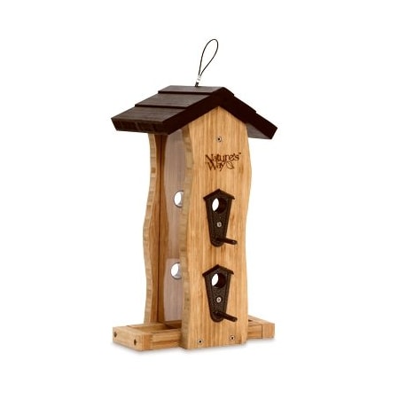 Bamboo Wave Bird Feeder